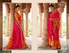 Ramrasiya Mor Chhadi Weaving Printed Chiffon Silk Saree Catalog
